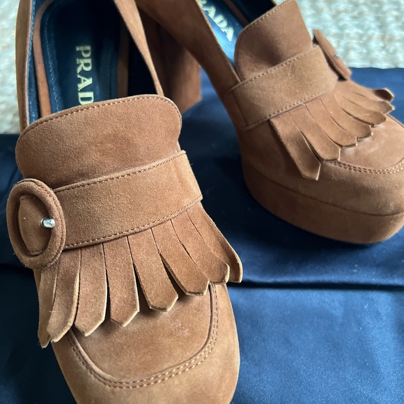 Prada Heeled Loafers - Picture 3 of 7